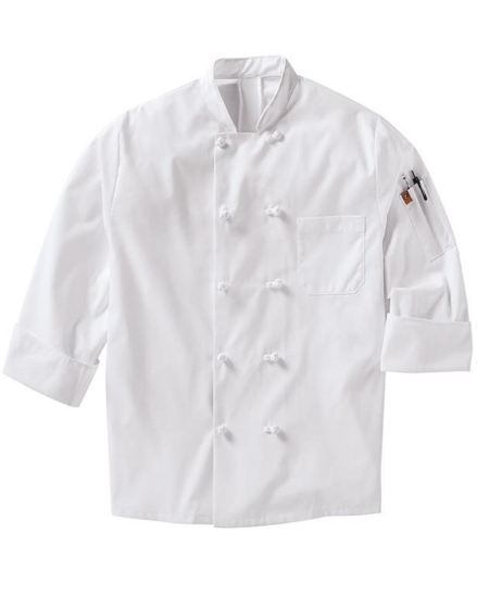 Mimix™ Ten Knot Button Chef Coat with Oilblok - 044X