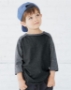 Toddler Baseball Fine Jersey Three-Quarter Sleeve Tee - 3330