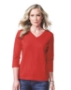 Women's 3/4 Sleeve Premium Jersey Tee - 3577
