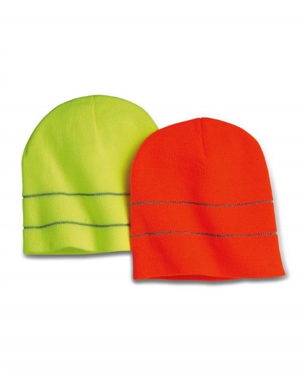 USA-Made Safety Knit Beanie with 3M Reflective Thread - 3715