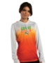 Women's Ombre Long Sleeve Hooded T-Shirt - 4208