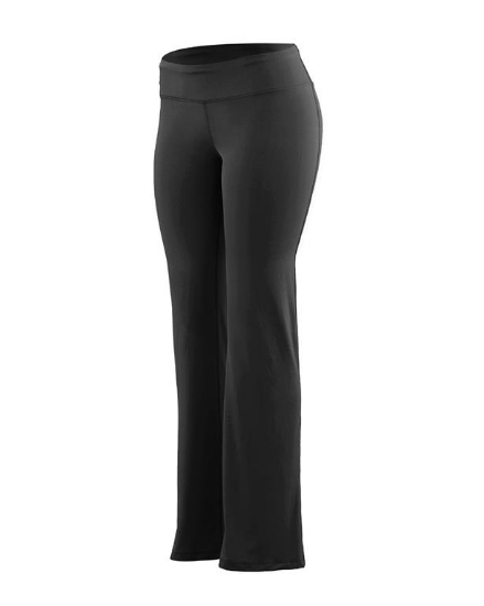 Women's Tall Size Wide Waist Brushed Back Poly/Spandex Pants - 4814T