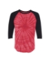 Tie Dye Three-Quarter Sleeve Raglan T-Shirt - 660VR