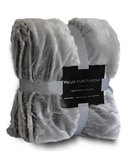 Faux Fur Throw - 8730