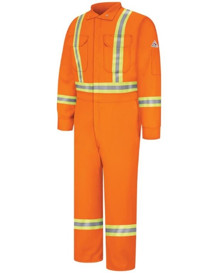 Premium Coverall with CSA Compliant Reflective Trim - EXCEL FR® ComforTouch®. - CLBC