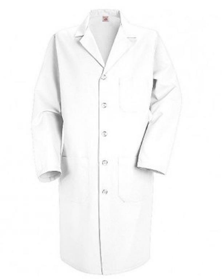 Button Front Lab Coat - Long Sizes - KP14L