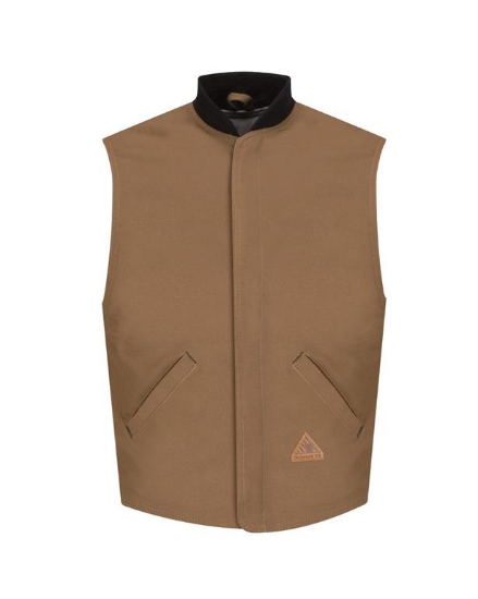 Brown Duck Vest Jacket Liner - EXCEL FR® ComforTouch® - Long Sizes - LLS2L