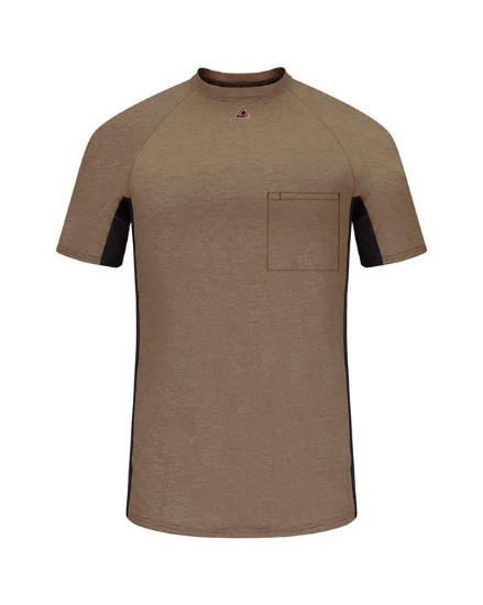 Short Sleeve FR Two-Tone Base Layer with Concealed Chest Pocket- EXCEL FR - MPS4