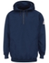 Pullover Hooded Fleece Sweatshirt Quarter-Zip - Long Sizes - SEH8L