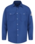 Snap-Front Uniform Shirt - EXCEL FR® Long Sizes - SES2L