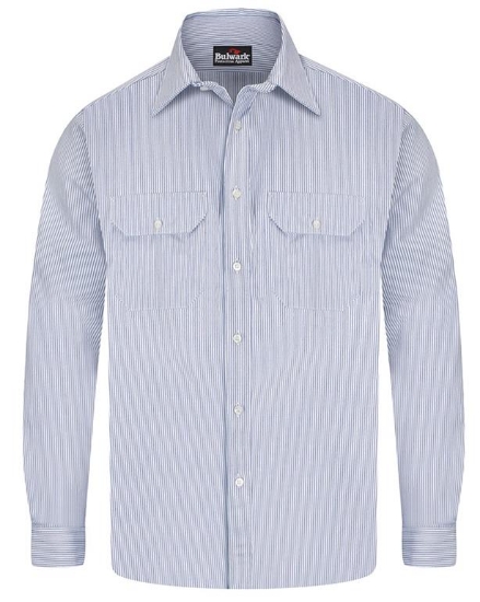Striped Uniform Shirt - EXCEL FR® Long Sizes - SEU2L