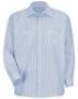 Industrial Stripe Work Shirt Long Sizes - SL10L