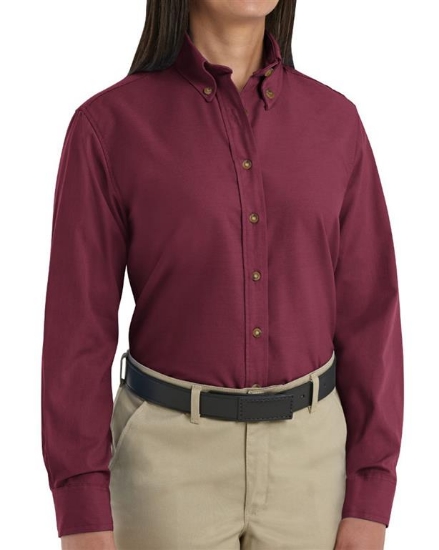 Women's Long Sleeve Poplin Dress Shirt - SP91