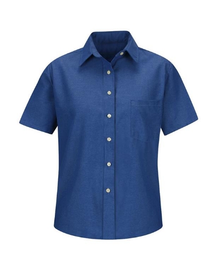 Women's Short Sleeve Oxford Dress Shirt - SR65