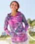 Women’s Courtney Burnout V-Notch Hooded Sweatshirt - W1162