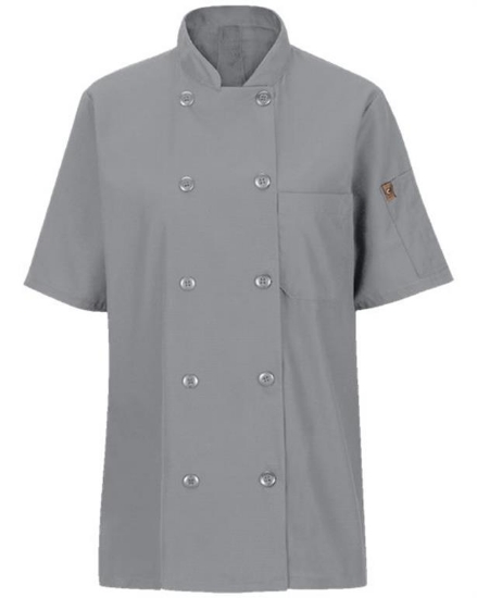 Chef Designs - Women's Mimix™ Short Sleeve Chef Coat with OilBlok - 045X