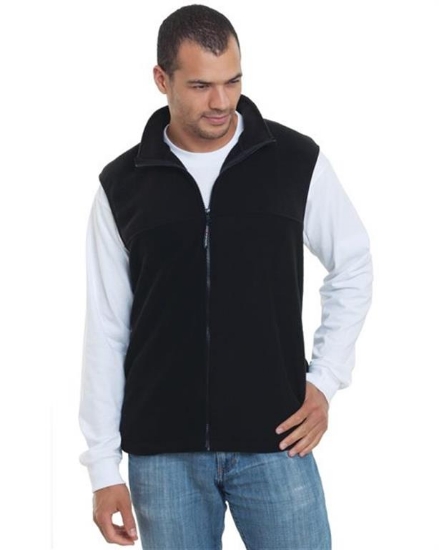 Bayside - USA-Made Full-Zip Fleece Vest - 1120