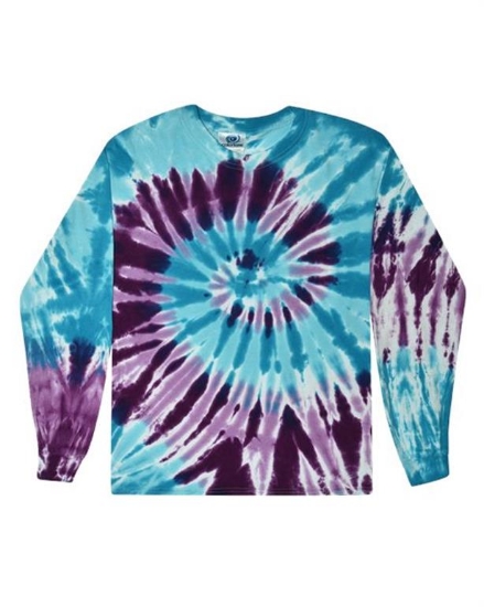 Colortone - Youth Tie-Dyed Long Sleeve T-Shirt - 2000Y