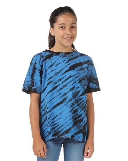 Dyenomite - Tiger Stripe Tie-Dyed T-Shirt - 200TS