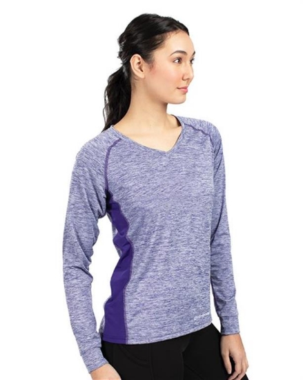 Holloway - Women's Electrify CoolCore® Long Sleeve V-Neck T-Shirt - 222770