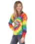 Dyenomite - Youth Multi-Color Spiral Tie-Dyed Long Sleeve - 24BMS