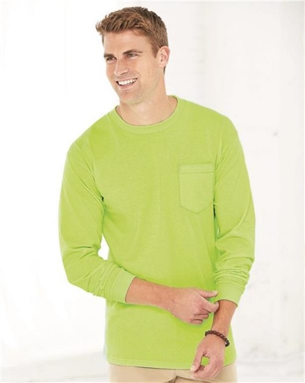Bayside - Union-Made Long Sleeve Pocket T-Shirt - 3055