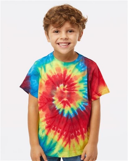 Dyenomite - Toddler Spiral Tie-Dyed T-Shirt - 330MS
