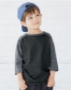 Rabbit Skins - Toddler Baseball Fine Jersey Three-Quarter Sleeve Tee - 3330