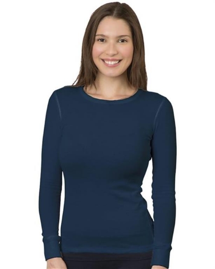 Bayside - Women's USA-Made Thermal Long Sleeve T-Shirt - 3420