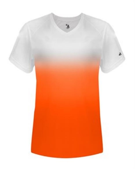 Badger - Women's V-Neck Ombre T-Shirt - 4207