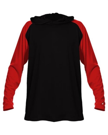 Badger - Breakout Hooded Long Sleeve T-Shirt - 4235