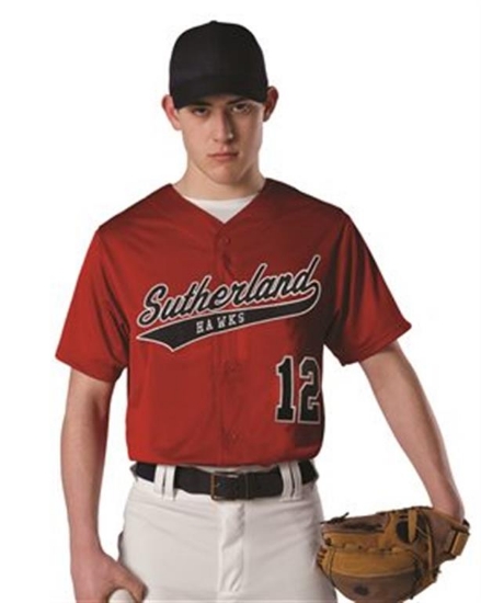 Alleson Athletic - Youth Dura Light Mesh Baseball Jersey - 52MFFJY