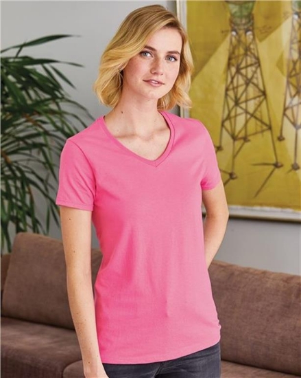 Hanes - Essential-T Women’s V-Neck T-Shirt - 5780