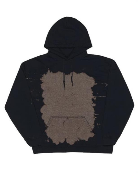 Dyenomite - Essential Fleece Bleach Wash Hooded Sweatshirt - 680BW
