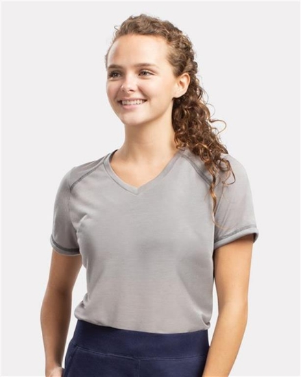 Augusta Sportswear - Women's Super Soft-Spun Poly V-Neck T-Shirt - 6844