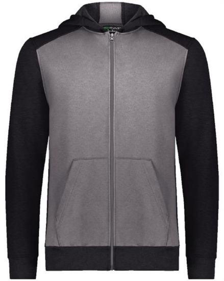 Augusta Sportswear - Youth Eco Revive™ Three-Season Triblend Fleece Full-Zip Hooded Sweatshirt - 6900
