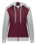 Maroon/ Grey Heather