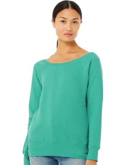 BELLA + CANVAS - Women’s Sponge Fleece Wide Neck Sweatshirt - 7501