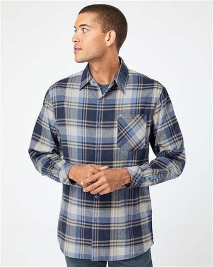 Burnside - Open Pocket Long Sleeve Flannel Shirt - 8212