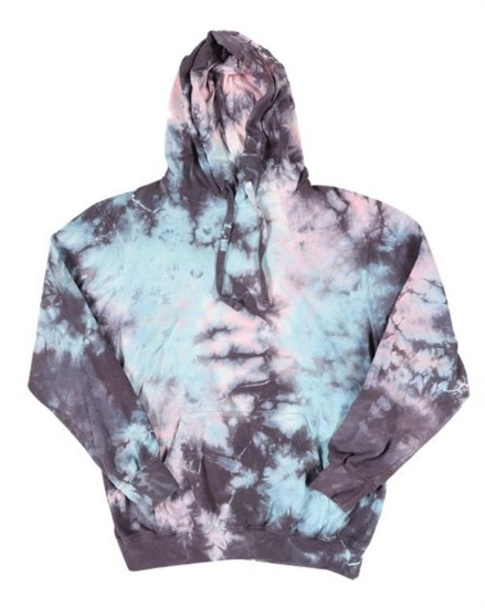 Dyenomite - Premium Fleece Tie-Dyed Hooded Sweatshirt - 854LM