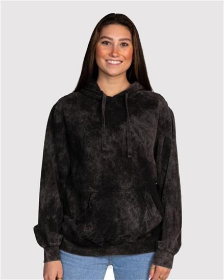 Dyenomite - Premium Fleece Mineral Wash Hooded Sweatshirt - 854MW