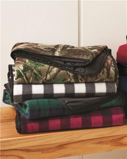 Alpine Fleece - Polyester/Nylon Patterned Picnic Blanket - 8702