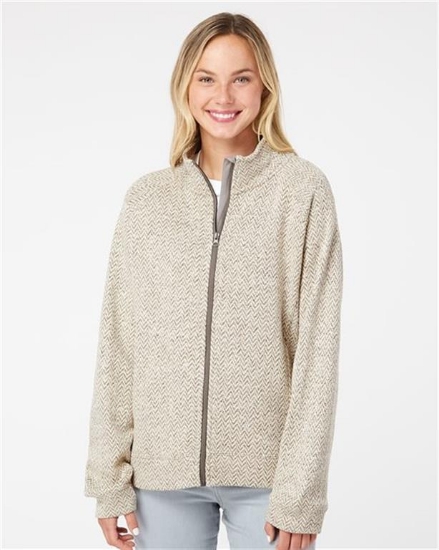 J. America - Women's Traverse Full-Zip Sweater - 8716