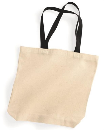 Liberty Bags - Natural Tote with Contrast-Color Handles - 8868