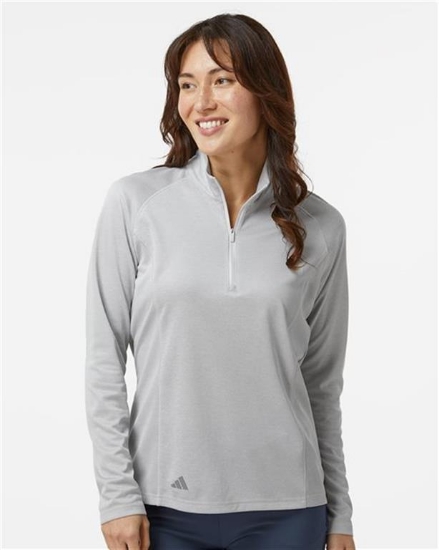 Adidas - Women's Space Dyed Quarter-Zip Pullover - A594