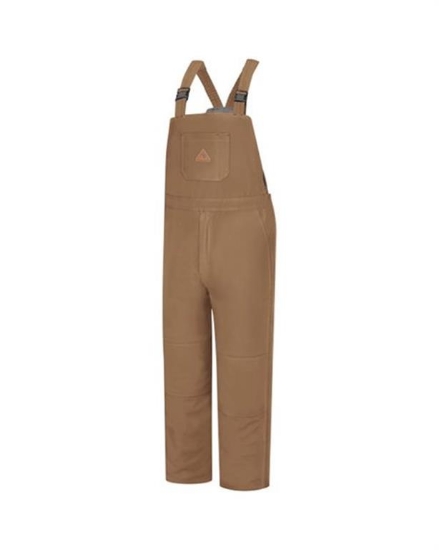 Bulwark - Brown Duck Deluxe Insulated Bib Overall - EXCEL FR® ComforTouch - BLN4