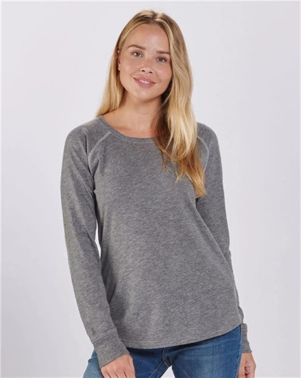 Boxercraft - Women's Solid Preppy Patch Long Sleeve T-Shirt - BW3166