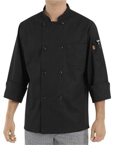 Chef Designs - Black Traditional Chef Coat - KT76