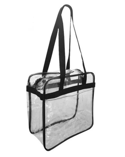 OAD - OAD Clear Tote with Zippered Top - OAD5005