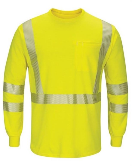 Bulwark - Hi-Visibility Lightweight Long Sleeve T-Shirt - SMK8